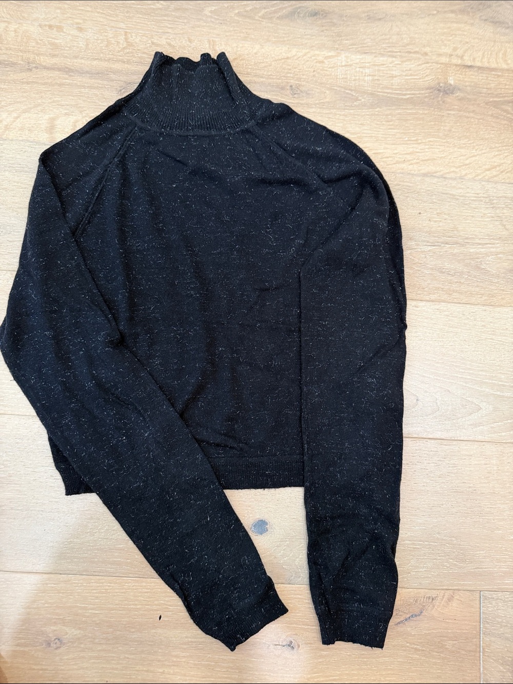 Whistles Black Mock Neck Sweater